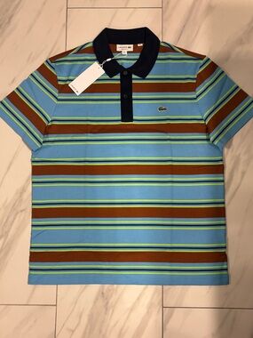 Men’s Lacoste Striped Polo T-Shirt